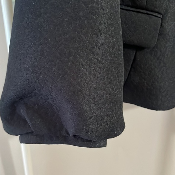 Erin Fetherston Black Puff Sleeve Blazer Jacket Womens M Formal Event Coquette - Picture 5 of 7